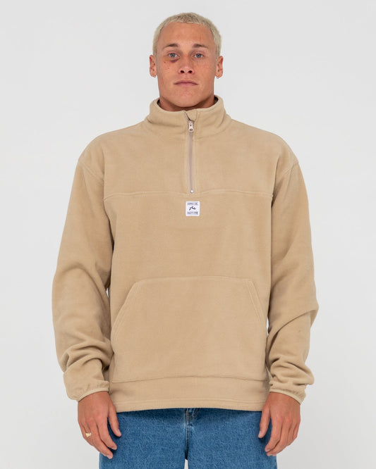 Core Division Polar Fleece Quarter Zip - Abbey Stone