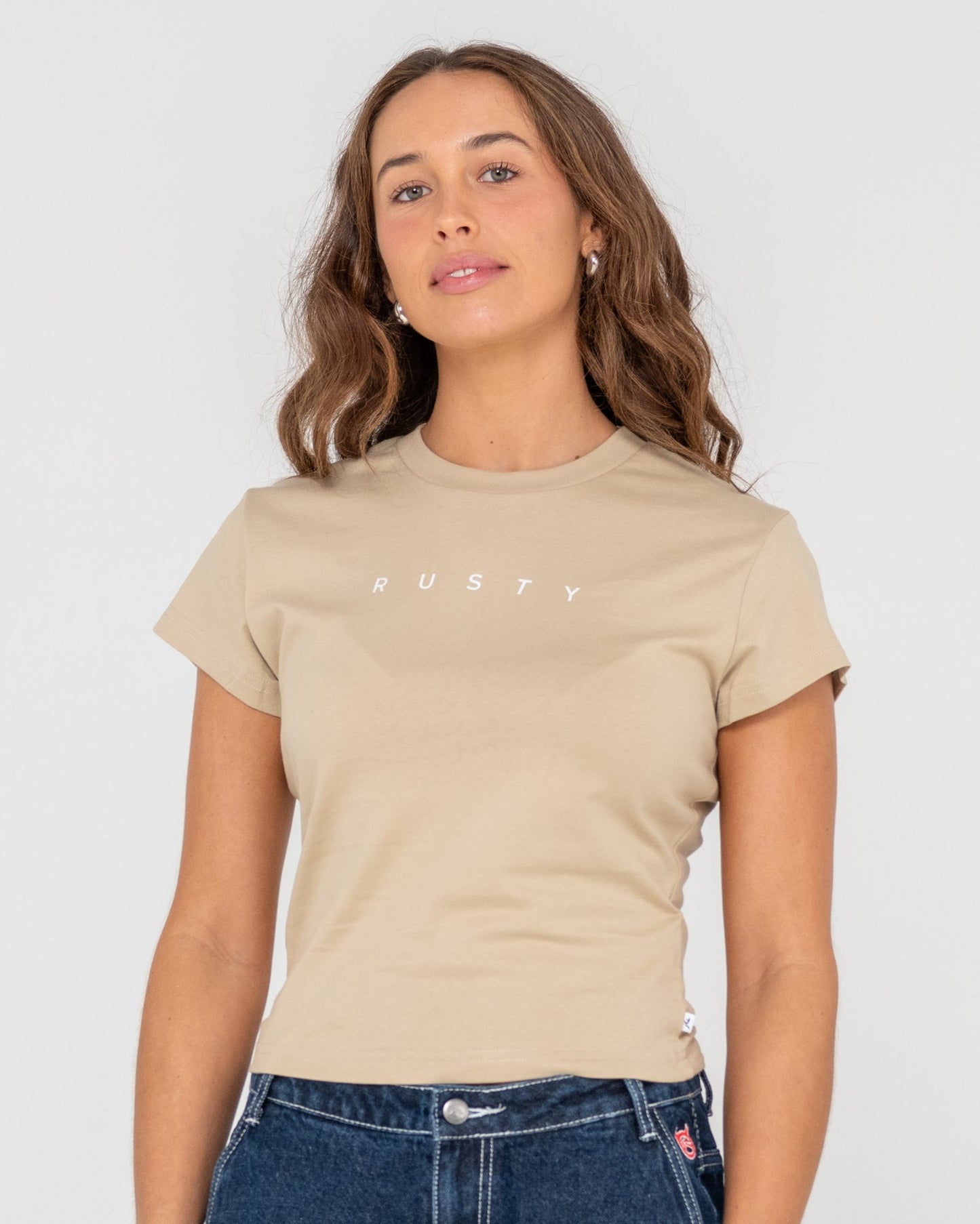 Rusty Core Skimmer Baby Tee - Oat