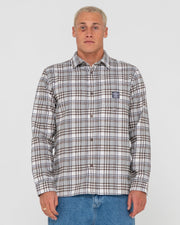 Brooks Long Sleeve Shirt - Brown - Catani Clothing