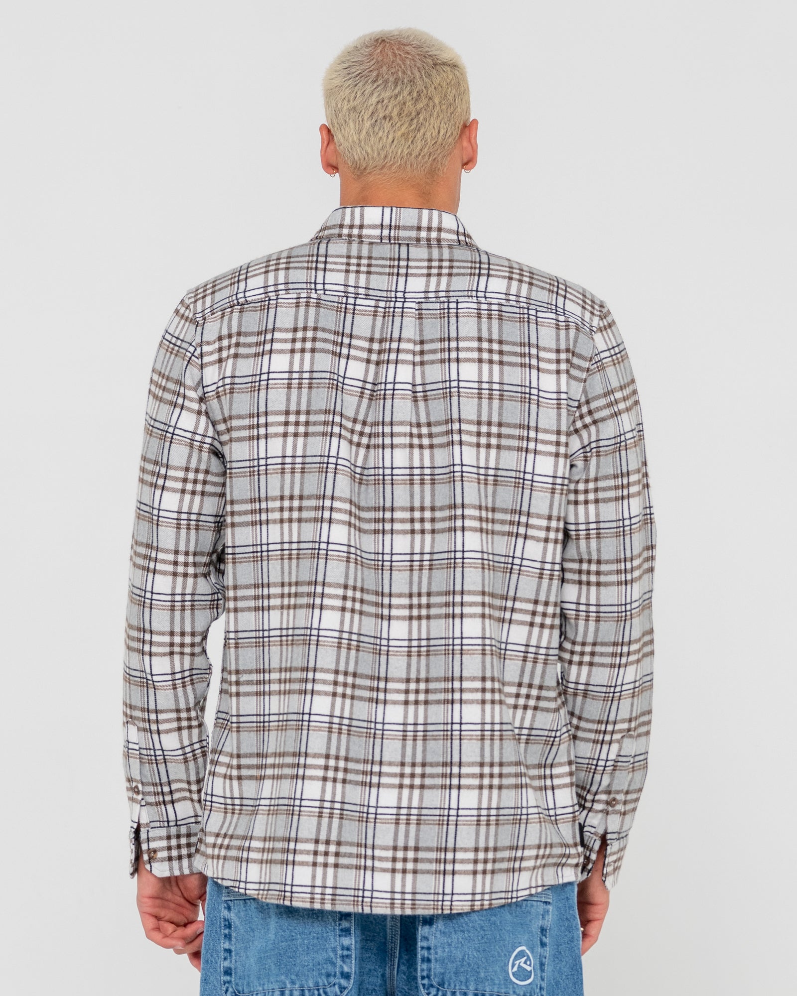 Brooks Long Sleeve Shirt - Brown - Catani Clothing