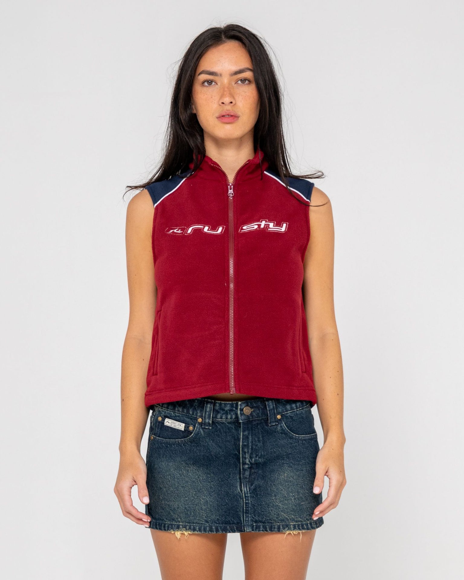 Mr Cool Polar Fleece Vest - Red - Catani Clothing