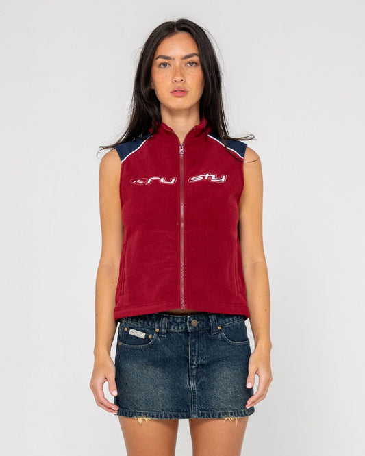 Mr Cool Polar Fleece Vest - Red - Catani Clothing
