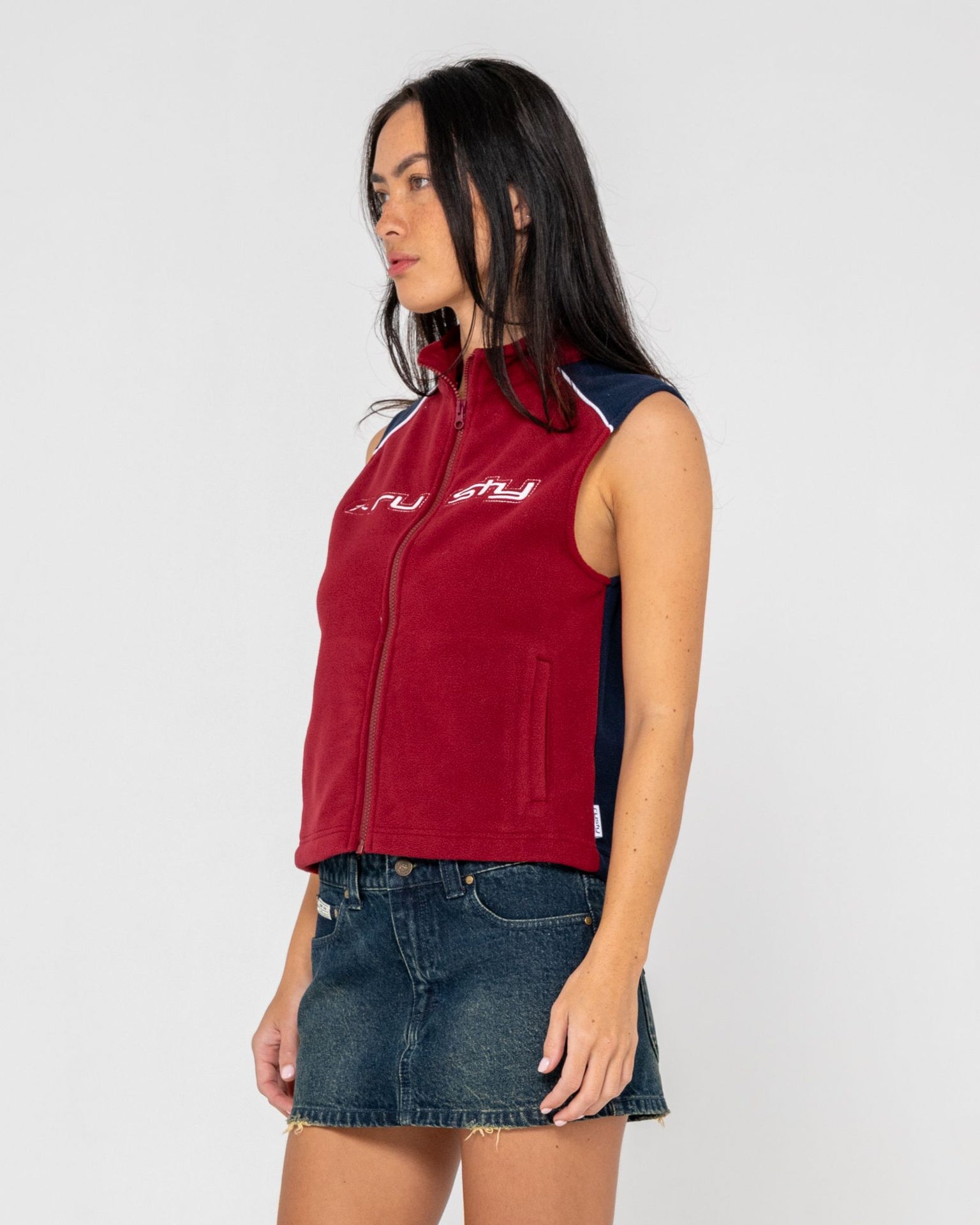 Mr Cool Polar Fleece Vest - Red - Catani Clothing