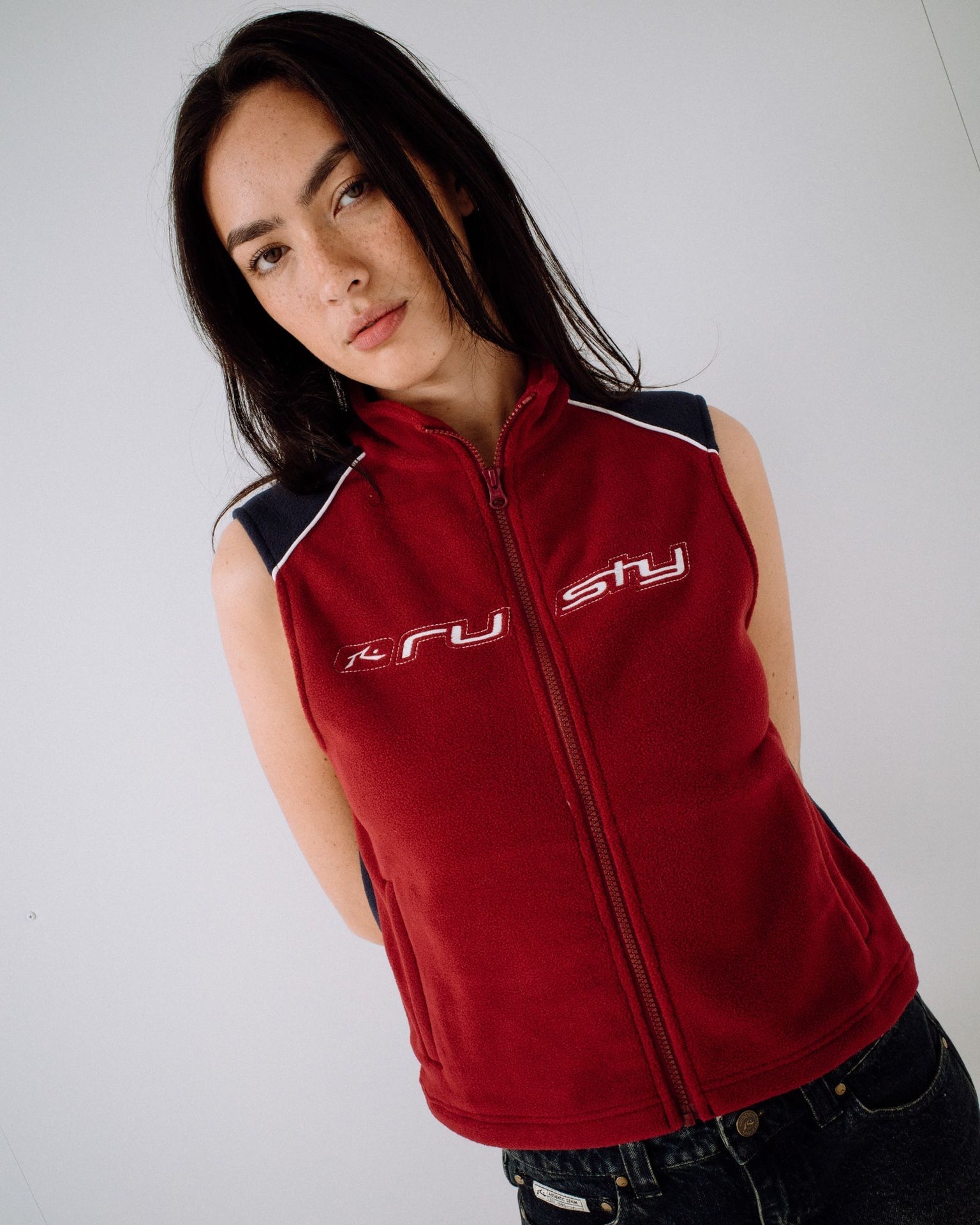 Mr Cool Polar Fleece Vest - Red - Catani Clothing