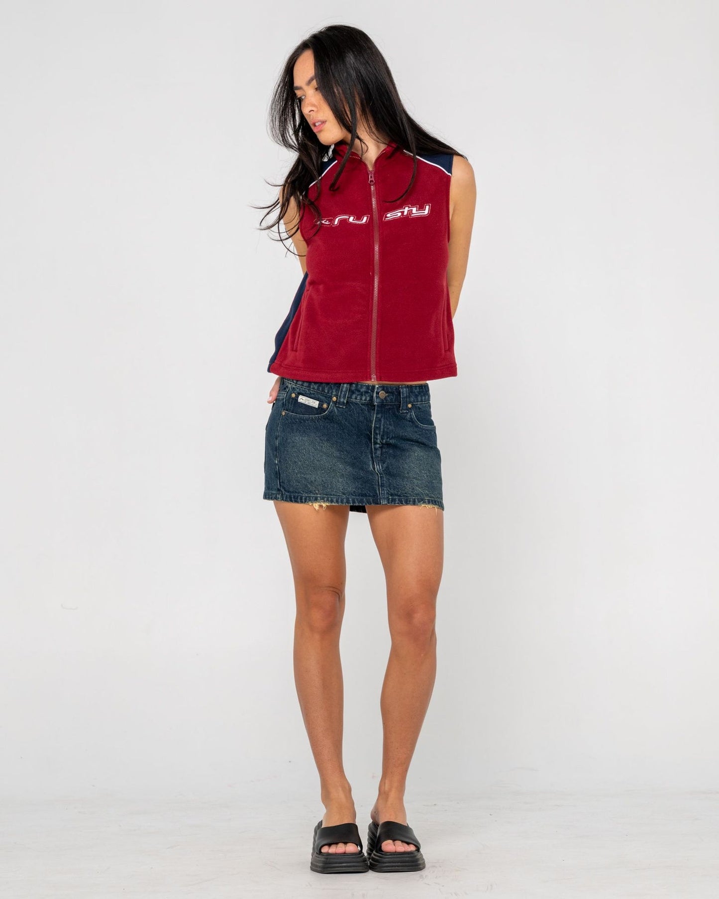Mr Cool Polar Fleece Vest - Red - Catani Clothing