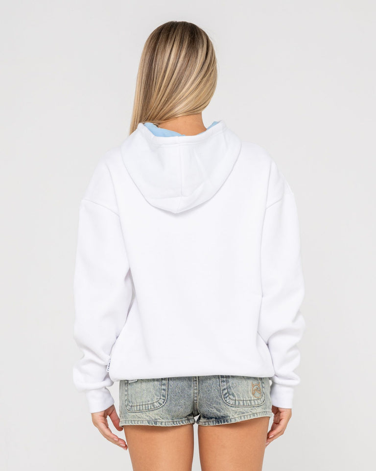 Rusty Throw Me A Disc Oversized Hood - White (view 3)