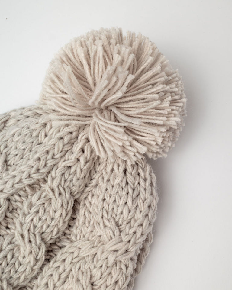 Mermaid Beanie - Ecru Marle - Catani Clothing