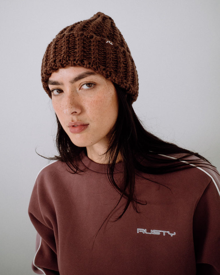 Aspen Chunky Beanie - Pinecone 1 - Catani Clothing