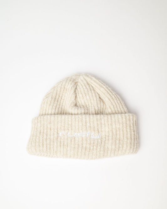 Feelin A Little Fuzzy Beanie - Ecru Marle