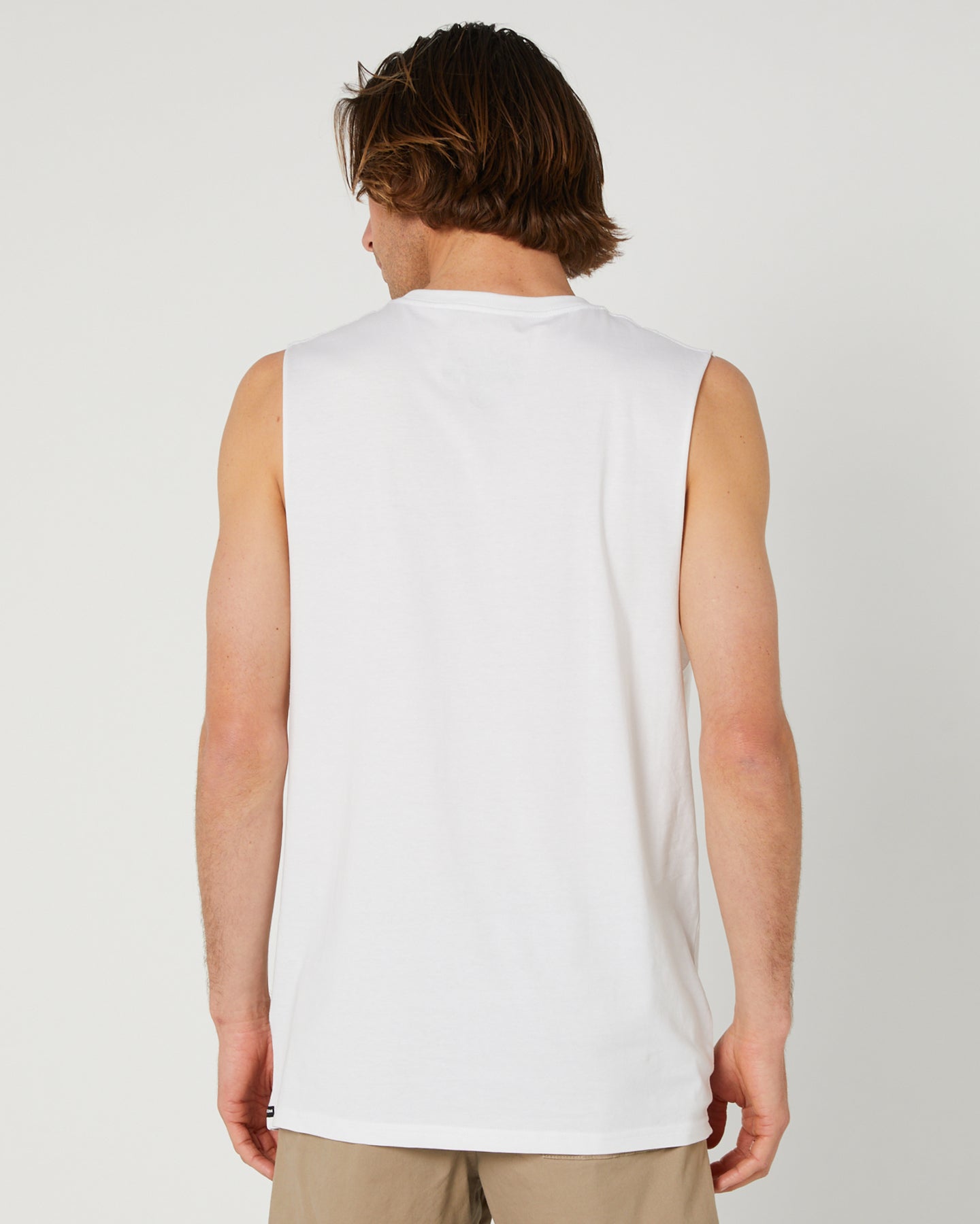 Solid Muscle Tank - White