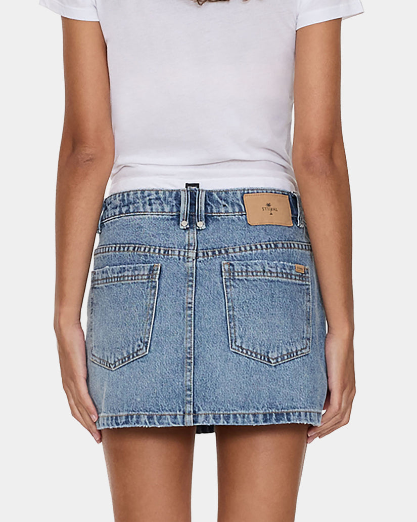 Thrills Sophie Mid Rise Mini Skirt - Rustic Fade (view 3)