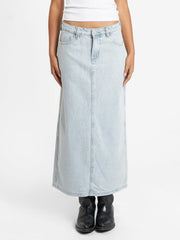Frankie Skirt - Faded Dust Blue - Catani Clothing