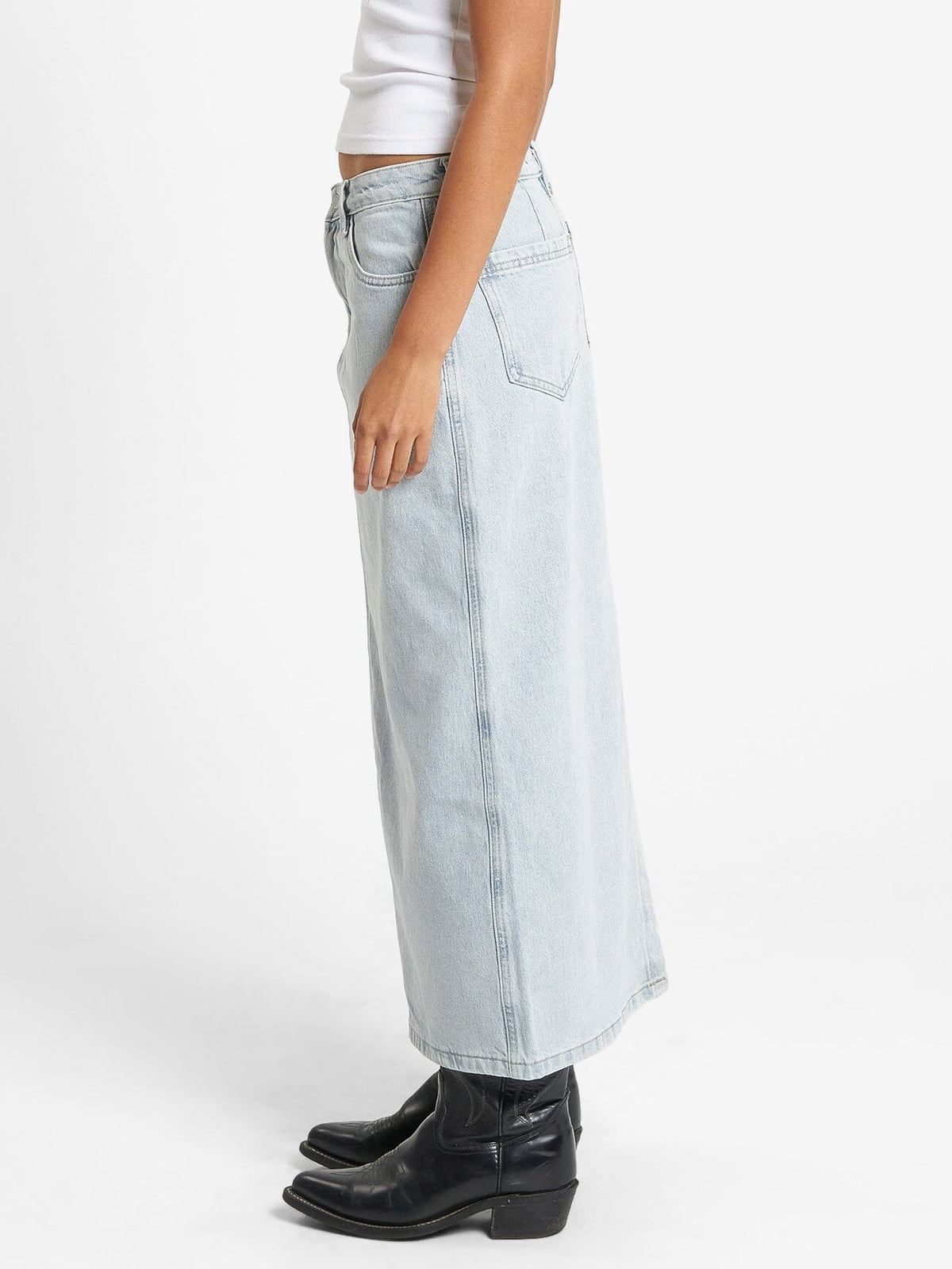 Frankie Skirt - Faded Dust Blue - Catani Clothing