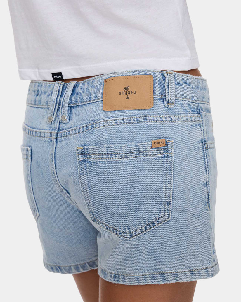 Thrills Daria Low Rise Micro Short  - Serenity Blue (view 8)