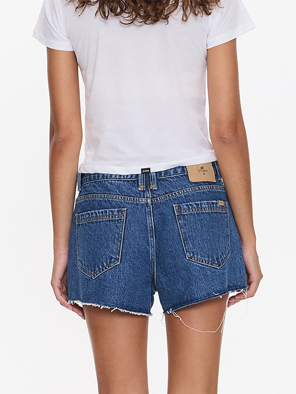 Lola Low Rise Baggy Short - Deep Vintage Blue