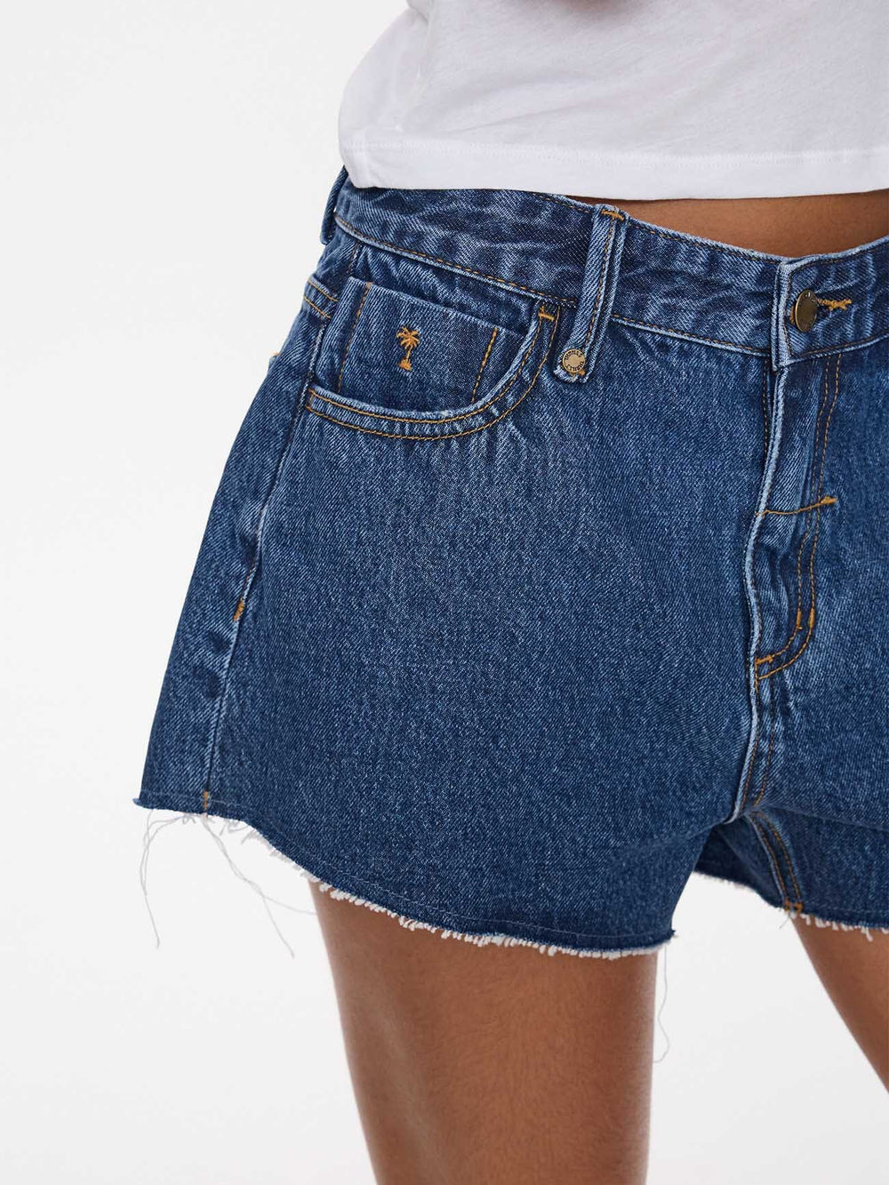 Thrills Lola Low Rise Baggy Short - Deep Vintage Blue (view 5)