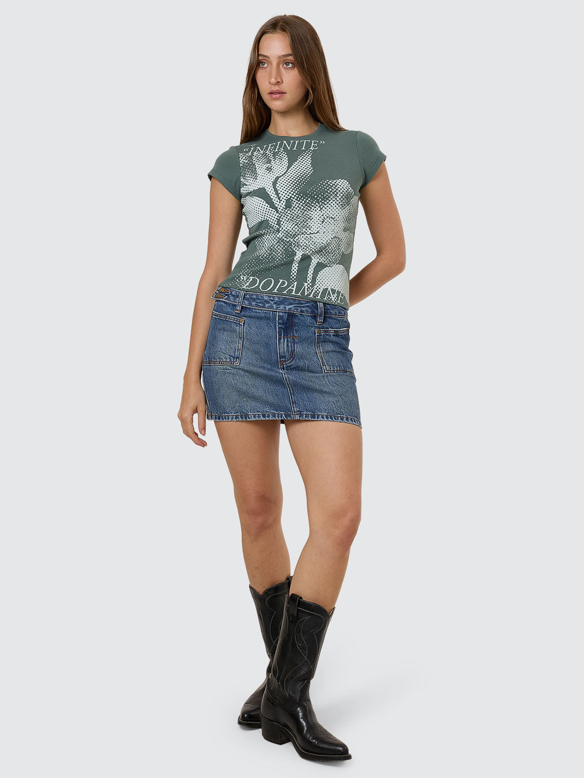 Infinite Dopamine Club Tee - Sea Pine