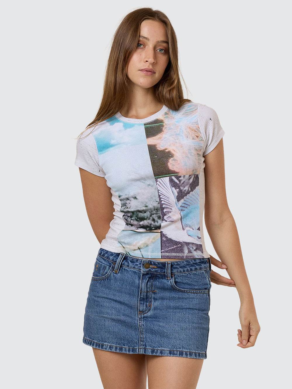 Natural Progression Club  Tee - Cloud - Catani Clothing
