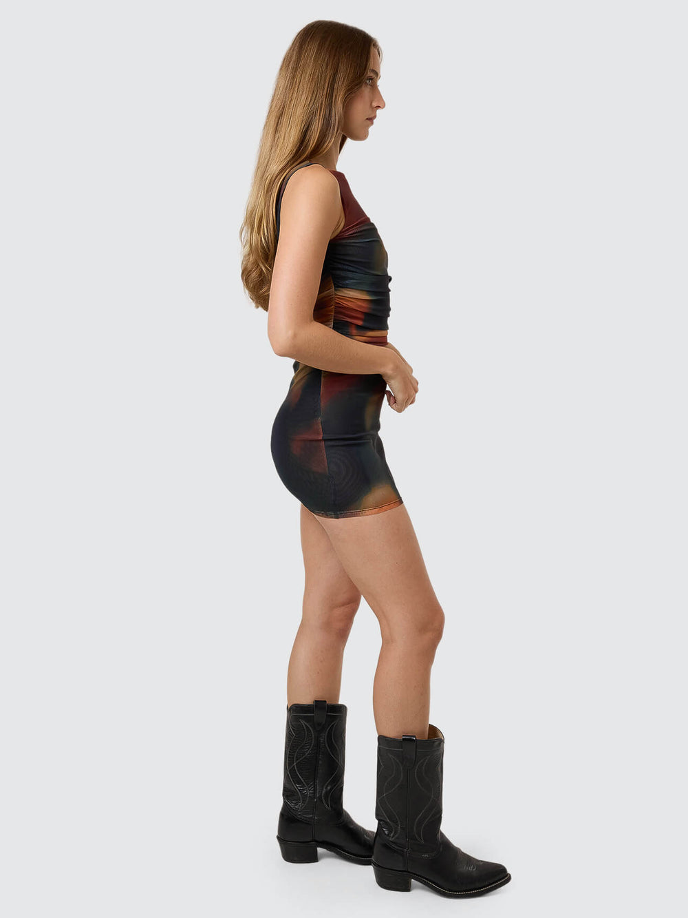 Thrills Metamorphic Daze Mini Dress - Black (view 4)