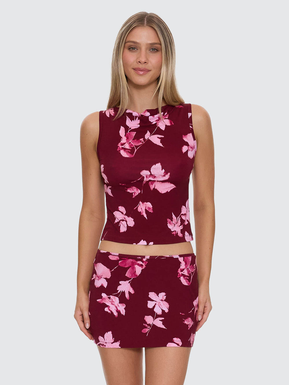 Full Bloom Tank - Pomegranate