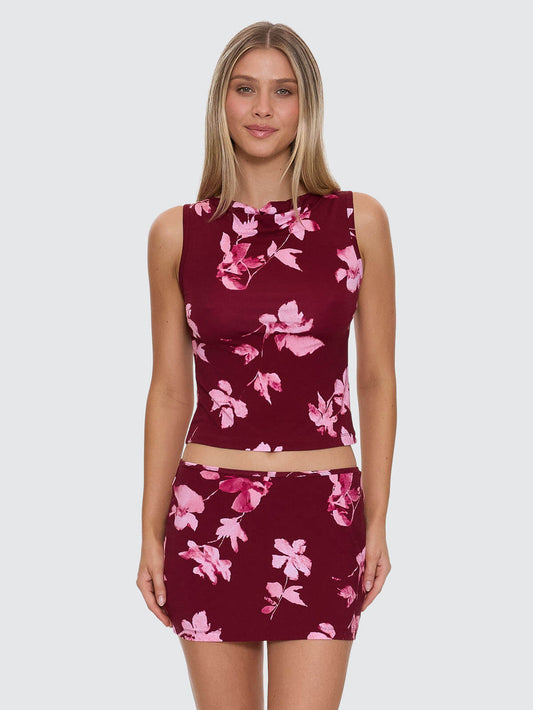 Full Bloom Tank - Pomegranate