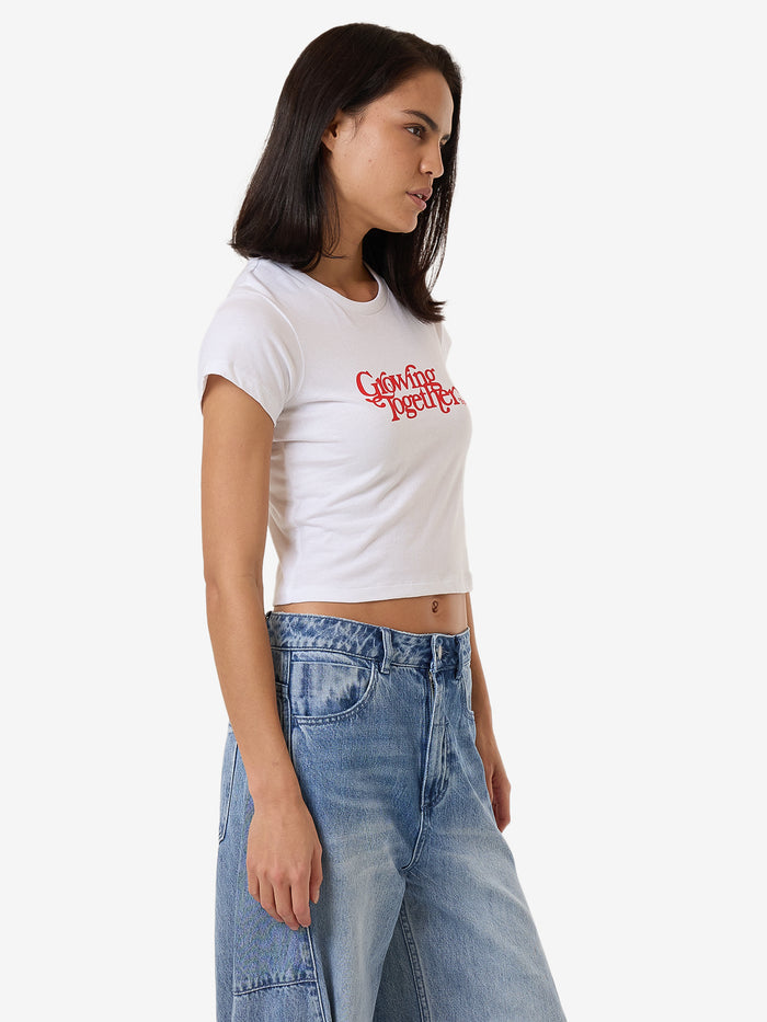 Growing Together Mini Tee - White
