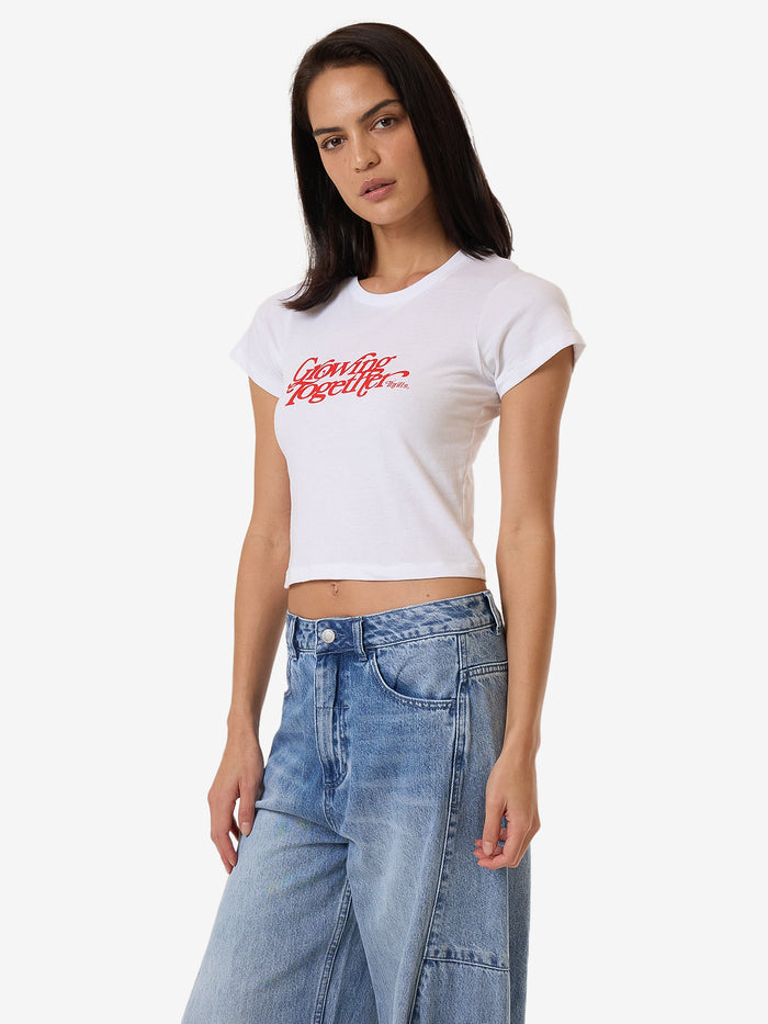 Growing Together Mini Tee - White