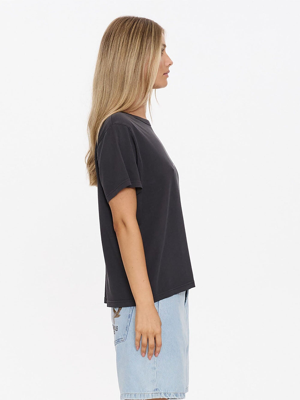 Haven For The Reckless Relaxed Tee - Dark Charcoal