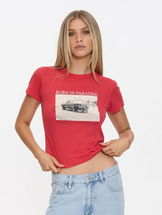 Metal And Dust Boy Tee -  Flame Red