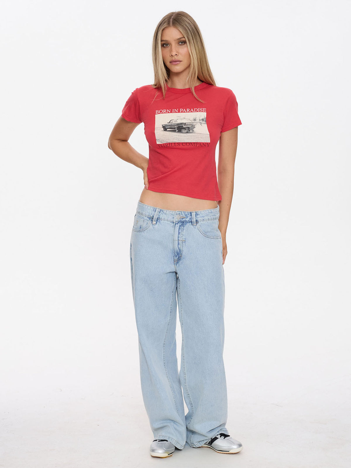 Metal And Dust Boy Tee -  Flame Red