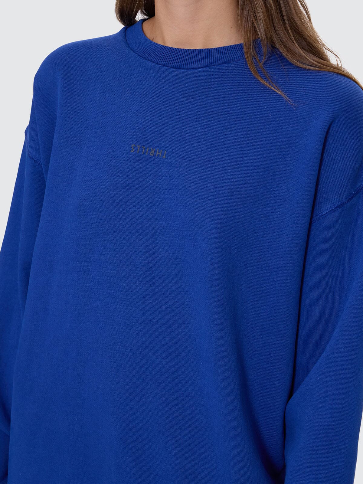 Minimal Thrills Slouch Crew - New Royal