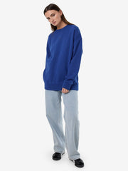 Minimal Thrills Slouch Crew - New Royal - Catani Clothing