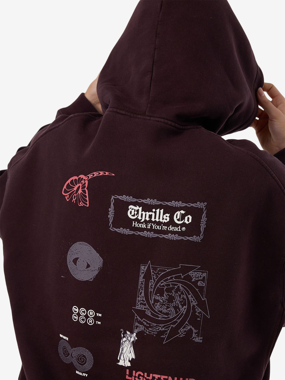 Lighten Up Cocoon Panel Hood - Deep Plum