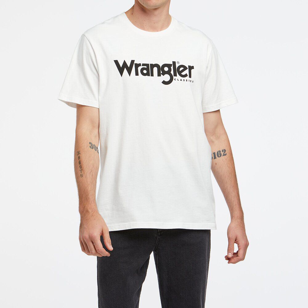 Mens Classic Logo Tee - Vintage White