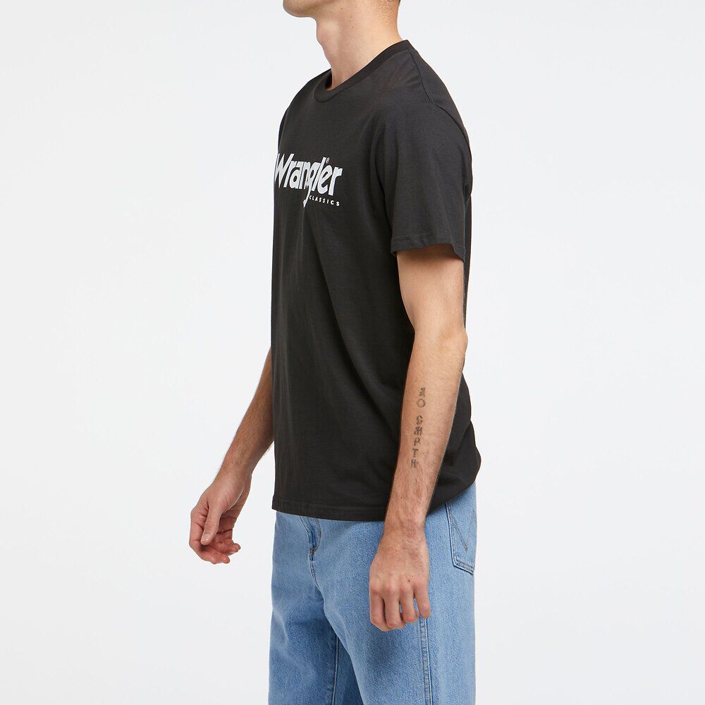 Mens Classic Logo Tee - Worn Black