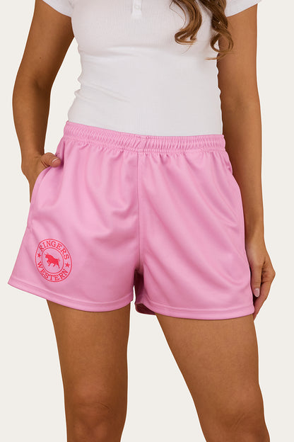 Ringers Footy Short - Pastel Pink - Catani Clothing