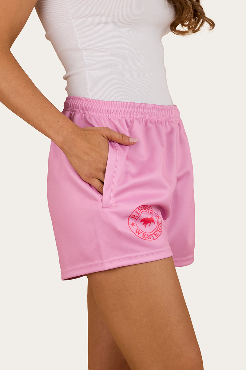 Ringers Footy Short - Pastel Pink - Catani Clothing