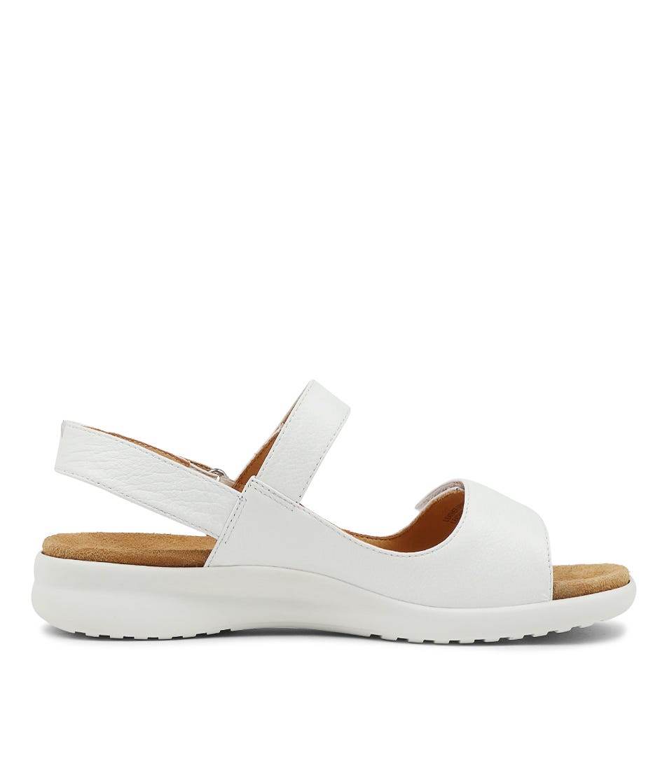 Ziera Benji XW Leather Sandal - Stone / White Sole (view 4)