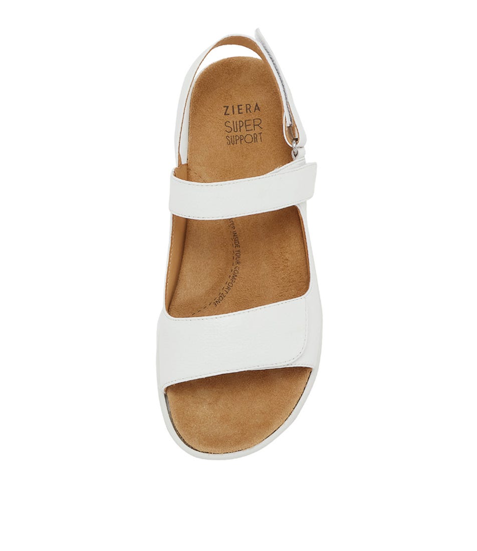 Ziera Benji XW Leather Sandal - Stone / White Sole (view 5)
