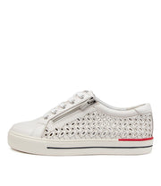 Ayleen W Leather Sneaker - White - Catani Clothing