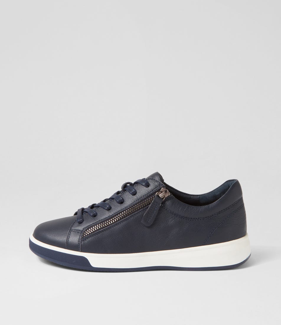 Aito XF Leather Sneaker - Navy / White Sole