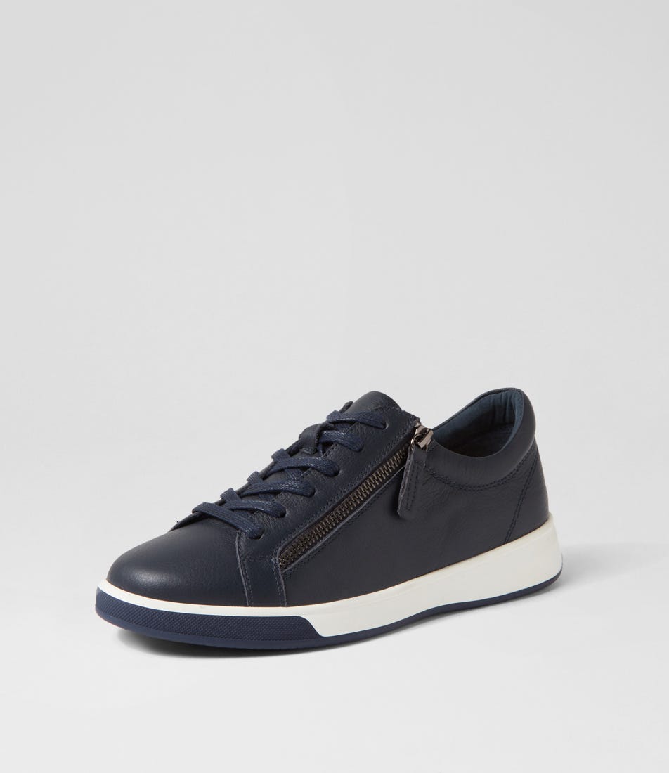 Aito XF Leather Sneaker - Navy / White Sole
