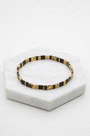 Tile Bracelet - Black / Brown