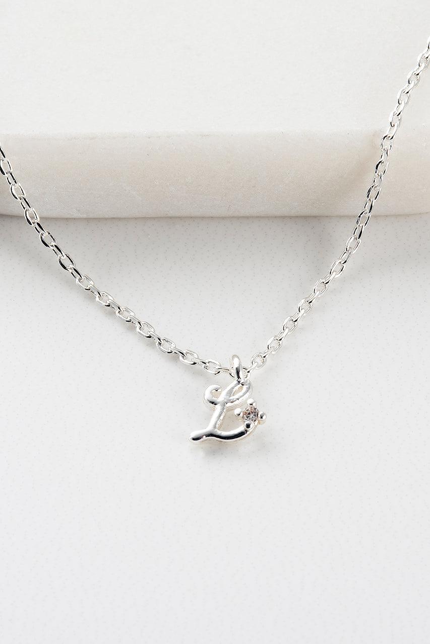 Zafino Initial Necklace - Silver (view 13)
