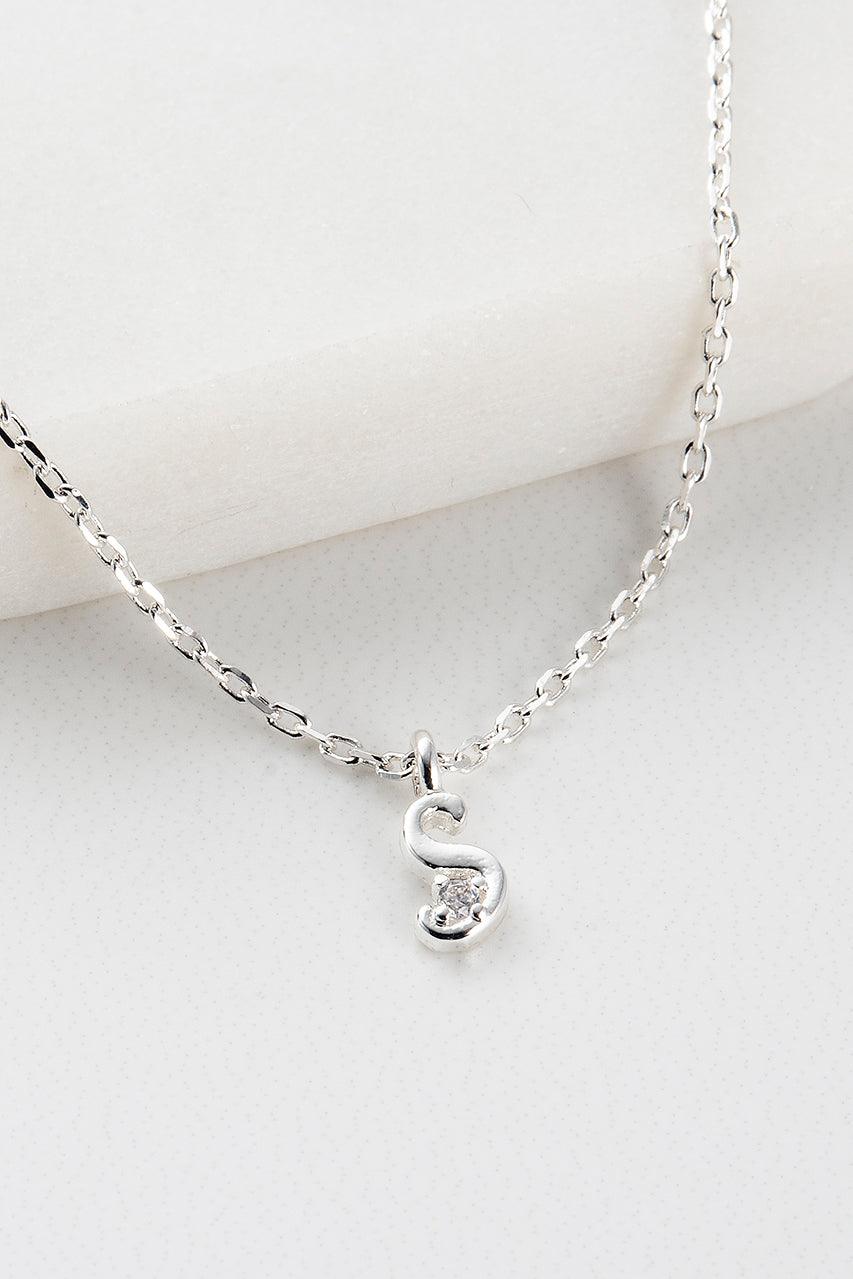 Zafino Initial Necklace - Silver (view 20)