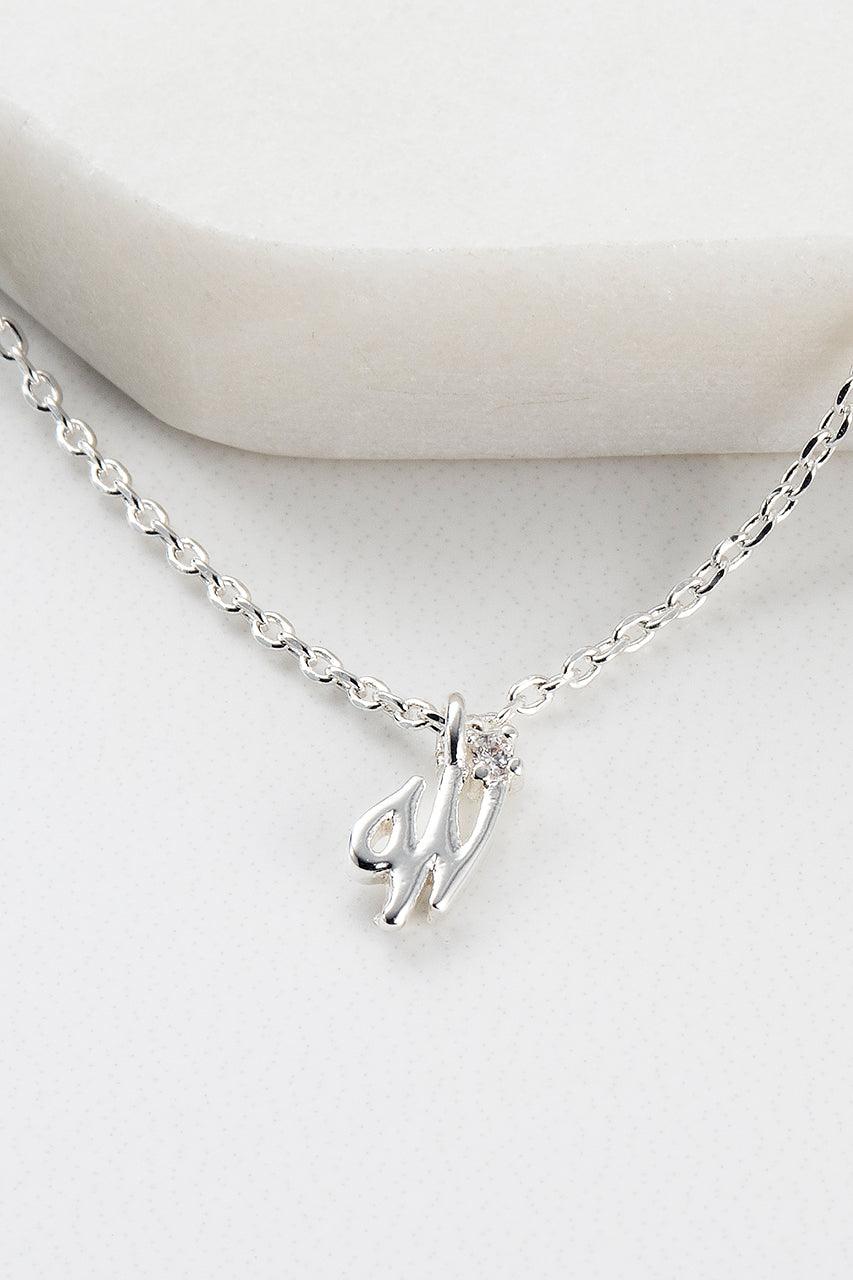 Zafino Initial Necklace - Silver (view 24)