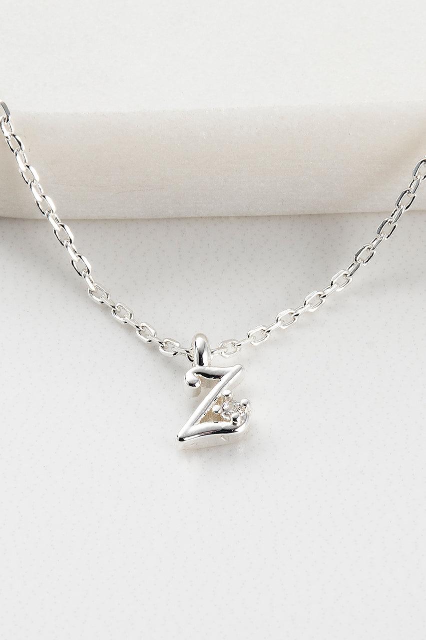 Zafino Initial Necklace - Silver (view 27)