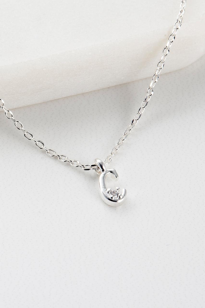 Zafino Initial Necklace - Silver (view 4)