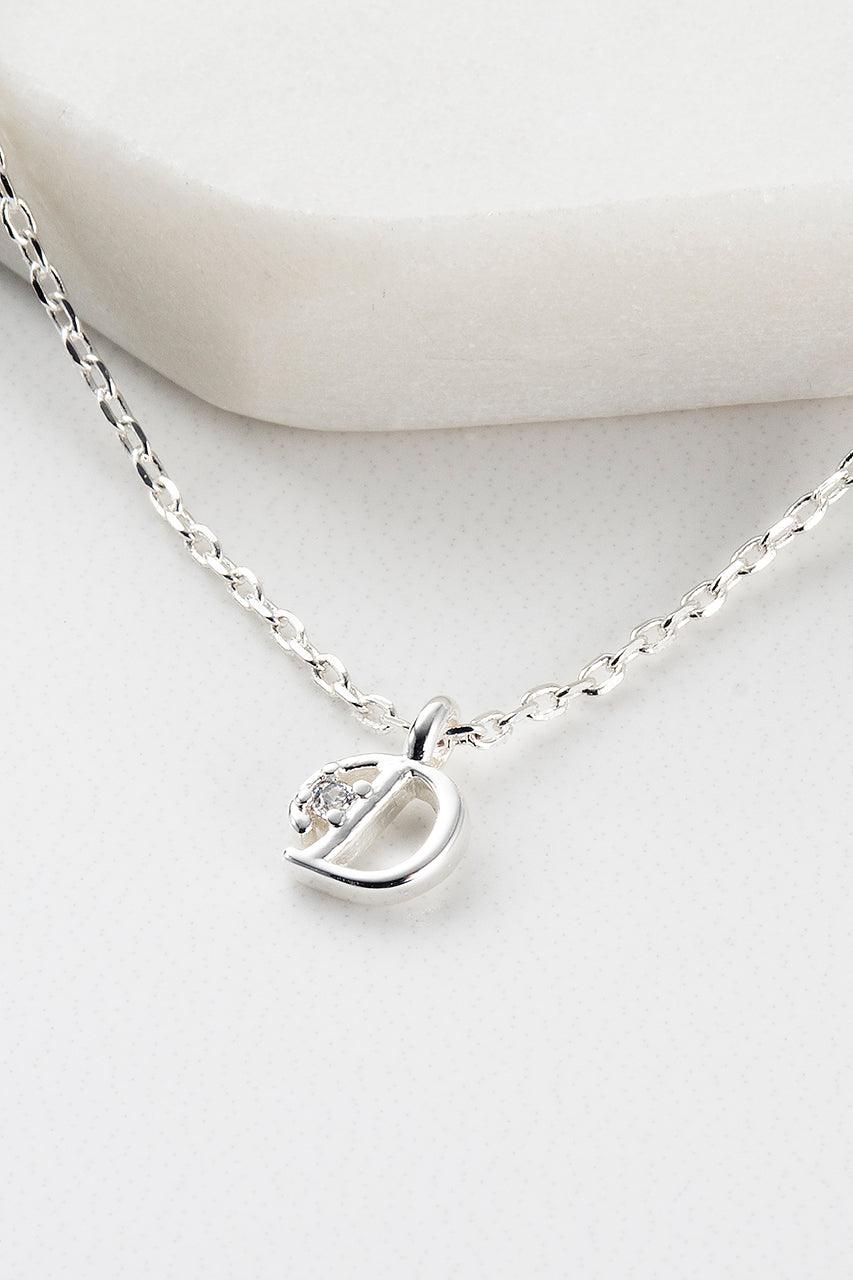 Zafino Initial Necklace - Silver (view 5)