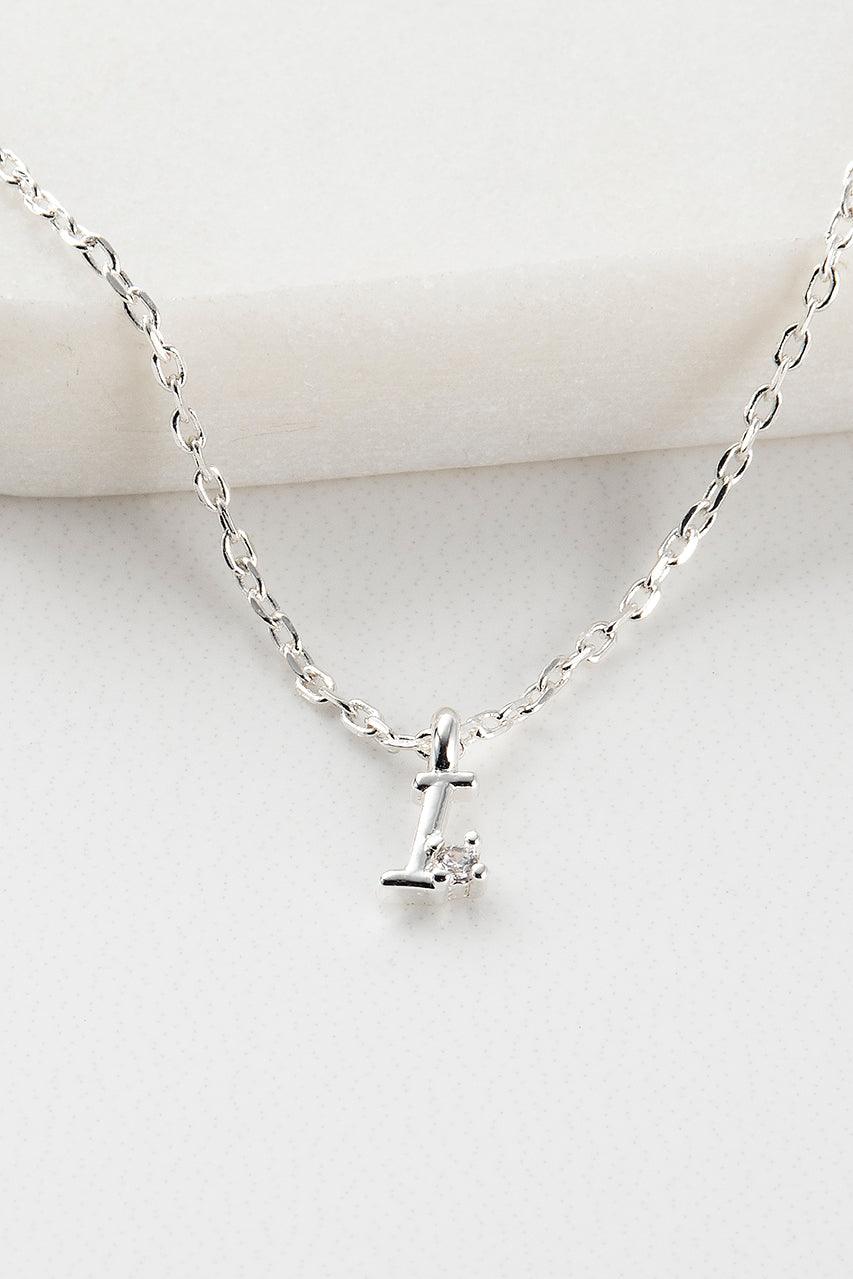 Zafino Initial Necklace - Silver (view 10)